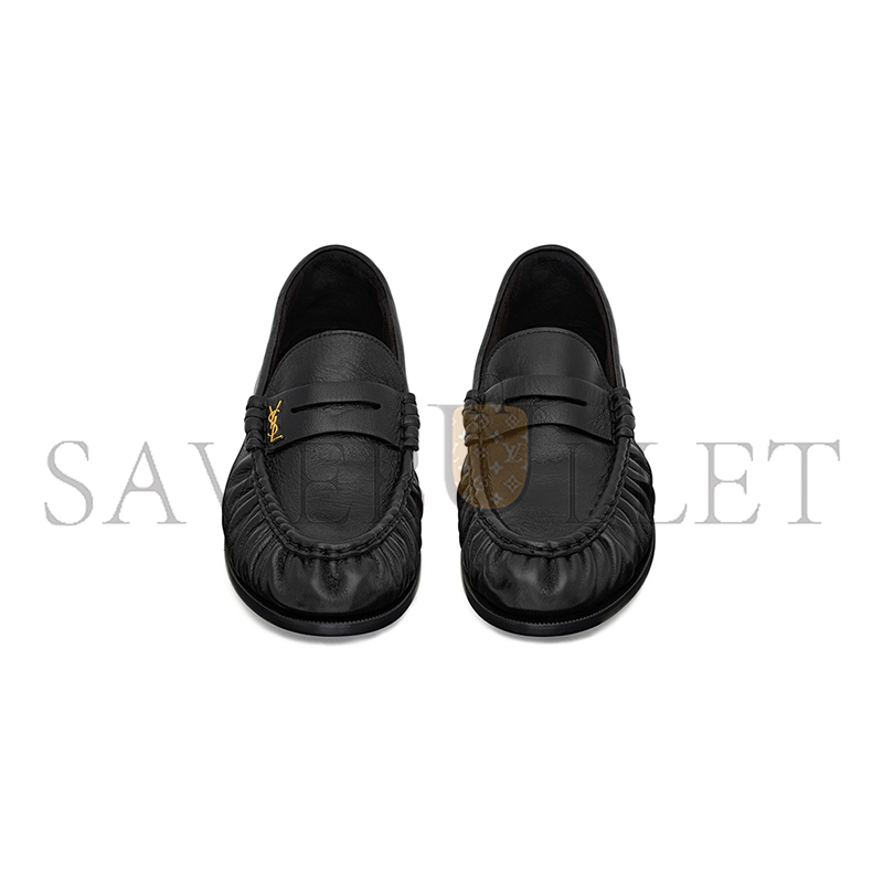 YSL LE LOAFER SUPPLE IN SHINY LEATHER 775867AA00K1000